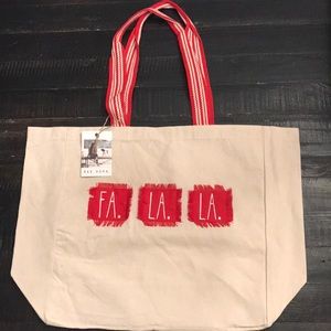 Rae Dunn FA LA LA Tote Bag